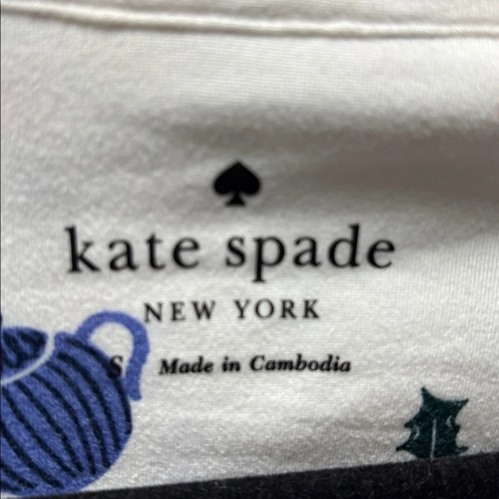 NWT Kate Spade Winter Themed Pajama Set Size S Cozy Chic Whimsical Playful